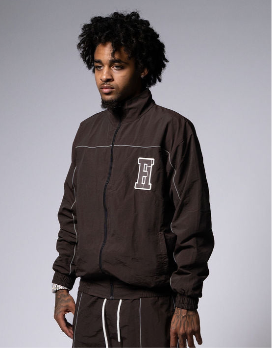 Essential Windbreaker Tracksuit Brown